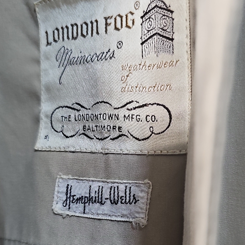 Vintage London Fog Maincoats Hemphill-Wells Calibre Trenchcoat Size 8 - Picture 2 of 12